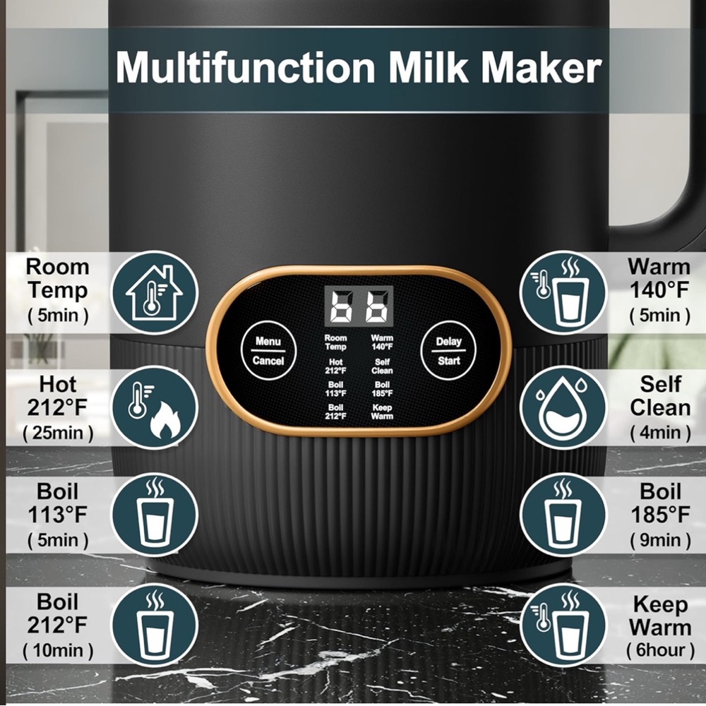 Nut Milk Maker, 8 in 1 - Picture 2 of 10